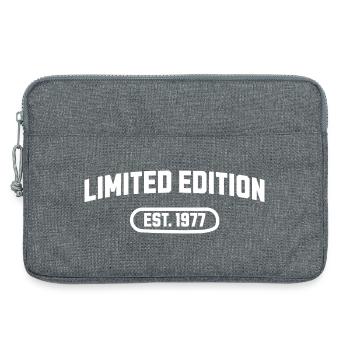 Limited Edition 1977 Geburtstag - Laptoptasche 13" - Grau meliert - Vorne