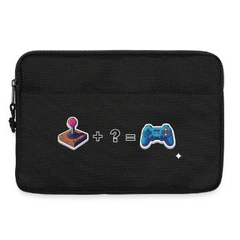Joystick rétro rencontre manette - Sacoche pour ordinateur portable 13 pouces - noir - Devant