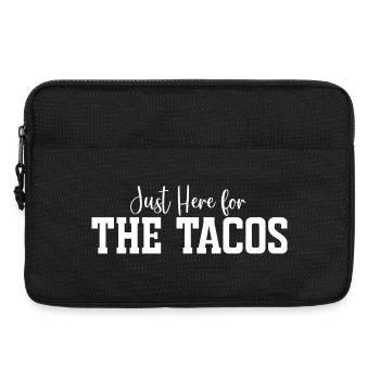 Je suis juste là pour les tacos - Sacoche pour ordinateur portable 13 pouces - noir - Devant