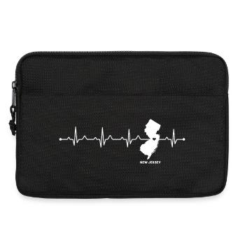New Jersey State Map Heart Home Pride - Laptop bag 13" - black - Front