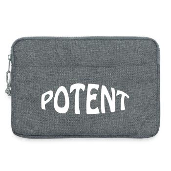 potent - Laptop bag 13" - heather grey - Front