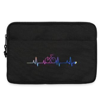 Bicycle Heart Gradient - Laptop bag 13" - black - Front