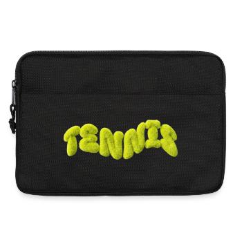 Chemise de tennis drôle de tennis duveteuse - Sacoche pour ordinateur portable 13 pouces - noir - Devant