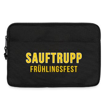Sauftrupp Frühlingsfest 2026 – Bierfest Crew - Laptoptasche 13" - Schwarz - Vorne