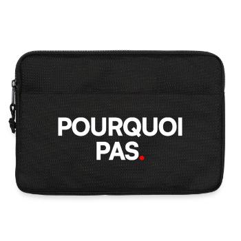 POURQUOI PAS | Expression humour minimaliste - Sacoche pour ordinateur portable 13 pouces - noir - Devant