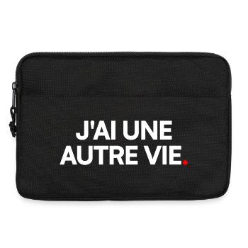 J'ai une autre vie - Sacoche pour ordinateur portable 13 pouces - noir - Devant
