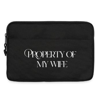 Eigentum meiner Frau - Laptoptasche 13" - Schwarz - Vorne