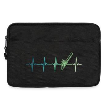Forest Heartbeat Lumberjack Chainsaw - Laptop bag 13" - black - Front