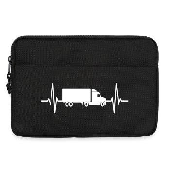 Truck Heartbeat Truck Driver Truck - Laptop bag 13" - black - Front