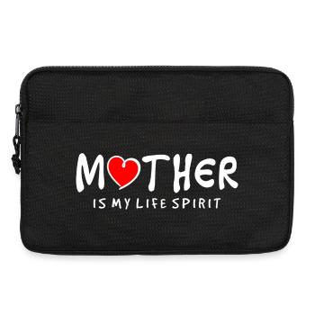 Mother Is My Life Spirit Heart Love Quote - Laptop bag 13" - black - Front