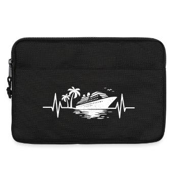 Bateau de croisière de battement de coeur Croiseur - Sacoche pour ordinateur portable 13 pouces - noir - Devant