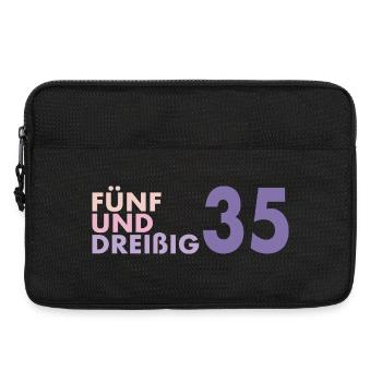 35. Geburtstag Geschenkidee Retro - Laptoptasche 13" - Schwarz - Vorne