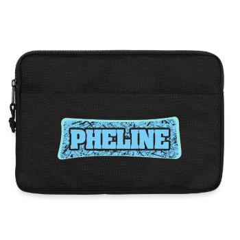 Phline Graffiti Font Blue - Laptop bag 13" - black - Front