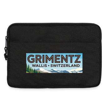 Grimentz Panorama Schweiz - Laptoptasche 13" - Schwarz - Vorne
