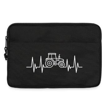 Tractor Heartbeat Farmer Pulse EKG - Laptoptasche 13" - Schwarz - Vorne