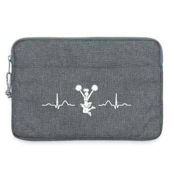 Cheerleader Cheer Mom Cheerleading - Laptoptasche 13" - Grau meliert - Vorne