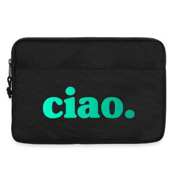 Itallien Ciao Spruch - Laptoptasche 13" - Schwarz - Vorne