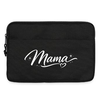 Mama Drehbuch Herz Sterne | Chic Mom Geschenk - Laptoptasche 13" - Schwarz - Vorne