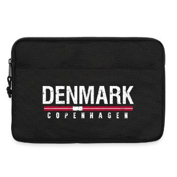 Denmark Copenhagen Vintage Travel Retro Souvenir  - Laptop bag 13" - black - Front