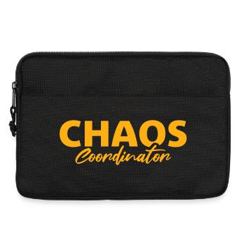 Chaos Coordinator Lustig Titel Eltern Lehrer Logo - Laptoptasche 13" - Schwarz - Vorne