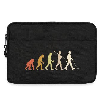 Hockey Evolution : Cadeau drôle de joueur de hockey - Sacoche pour ordinateur portable 13 pouces - noir - Devant
