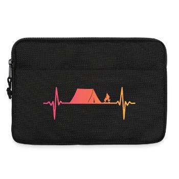 Camping Tent Sunset Heartbeat Tent - Laptop bag 13" - black - Front