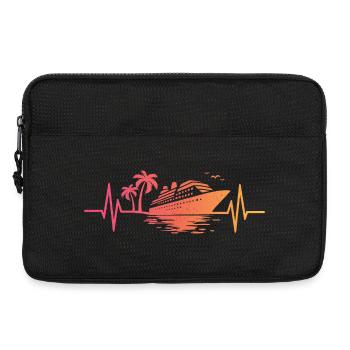 Sonnenuntergangskreuzfahrtschiff-Kreuzfahrt - Laptoptasche 13" - Schwarz - Vorne