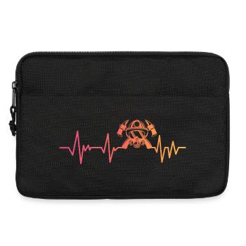 Feuerwehrmann Sunset Heartbeat Feuerwehrmann - Laptoptasche 13" - Schwarz - Vorne