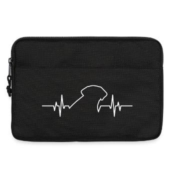 Labrador Retriever Herzschlag-Hundeliebhaber-Geschenk - Laptoptasche 13" - Schwarz - Vorne