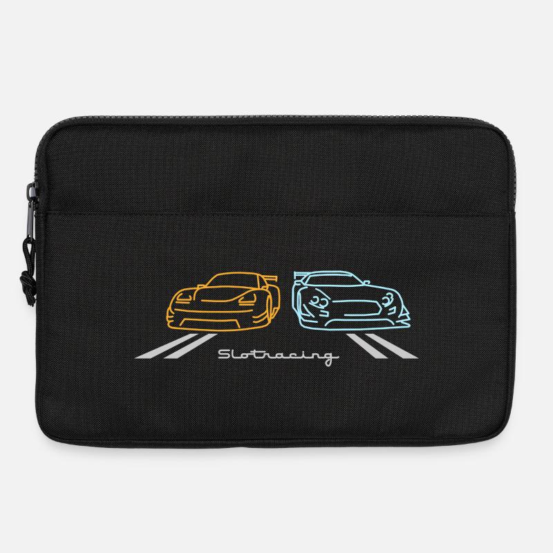 Slotracing 2 cars Version 2 - Laptoptasche 13" - Schwarz