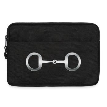 Mors de cheval - Sacoche pour ordinateur portable 13 pouces - noir - Devant