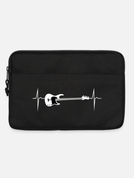 herzschlag e bass - Laptoptasche 13" - Schwarz