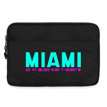 Miami Neon Coordinates - Laptoptasche 13" - Schwarz - Vorne