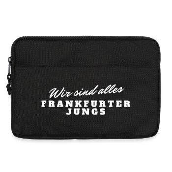 Frankfurter Jungs – Wir sind alles - Laptoptasche 13" - Schwarz - Vorne
