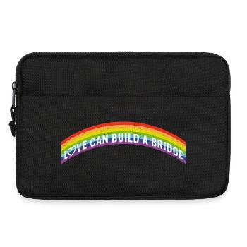 Love can build a bridge | Rainbow - Laptoptasche 13" - Schwarz - Vorne