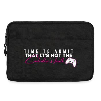 Controller's Fault Gamer Meme Tee - Laptop bag 13" - black - Front