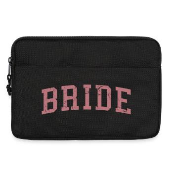 Braut passende Verlobung Brautdusche Hochzeit - Laptoptasche 13" - Schwarz - Vorne