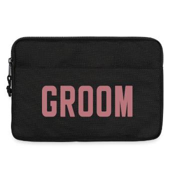 Bräutigam Cool Matching Paar Hochzeitsfeier Hochzeit - Laptoptasche 13" - Schwarz - Vorne