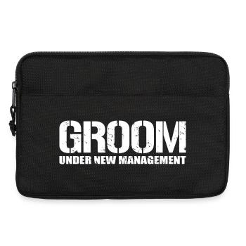 Bräutigam unter neuer Leitung, lustiger Junggesellenabschied - Laptoptasche 13" - Schwarz - Vorne