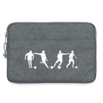 Footballer - Laptop bag 13" - heather grey - Front