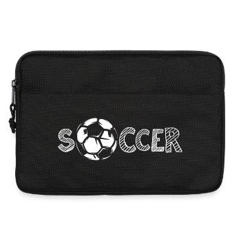 soccer icon icon sketch font logo - Laptop bag 13" - black - Front