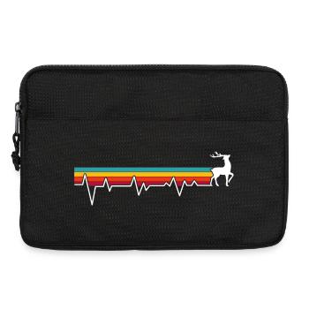Prismatic Deer Heartbeat - Laptop bag 13" - black - Front
