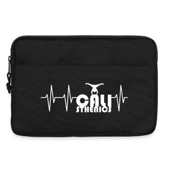 Calisthenics Handstand Sport Entraînement Symbole Pulse - Sacoche pour ordinateur portable 13 pouces - noir - Devant