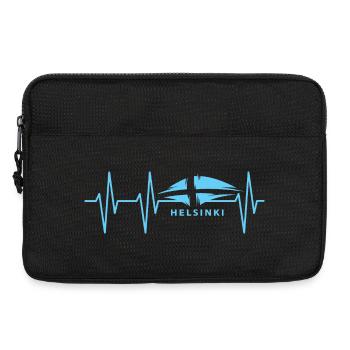 pouls helsinki heartbeat finlande symbole icône Logo - Sacoche pour ordinateur portable 13 pouces - noir - Devant