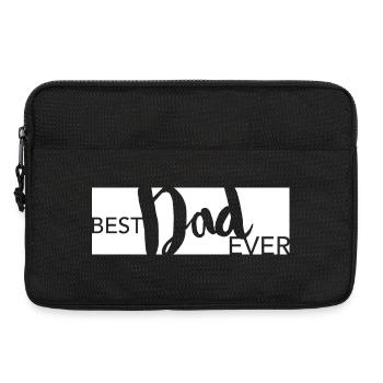 best dad ever vatertag papa geschenk daddy letter - Laptoptasche 13" - Schwarz - Vorne