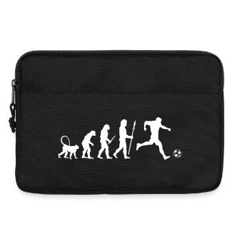 Évolution du football - Sacoche pour ordinateur portable 13 pouces - noir - Devant