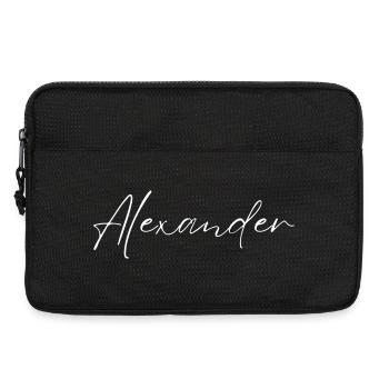 Alexander Name T-Shirt Geschenk Männer - Laptoptasche 13" - Schwarz - Vorne