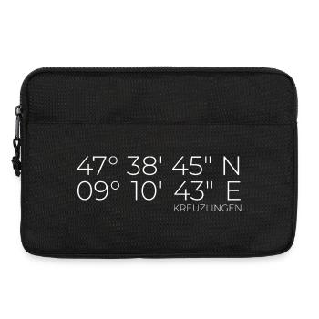 Koordinaten Kreuzlingen Schweiz - Laptoptasche 13" - Schwarz - Vorne