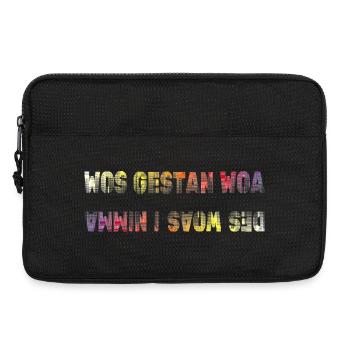 wos gestan war des woas i nimma, lustiger Spruch - Laptoptasche 13" - Schwarz - Vorne
