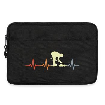 Landwirt Kardiogramm - Laptoptasche 13" - Schwarz - Vorne